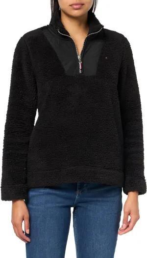 Tommy Hilfiger Women's 1/4 Zip Sherpa Jacket