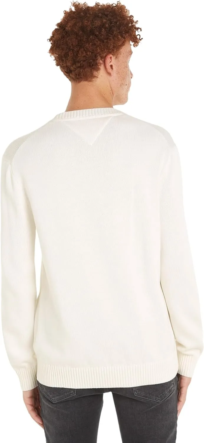 Tommy Jeans Men's Slim Fit Crew Neck Sweater Knitted Sweater