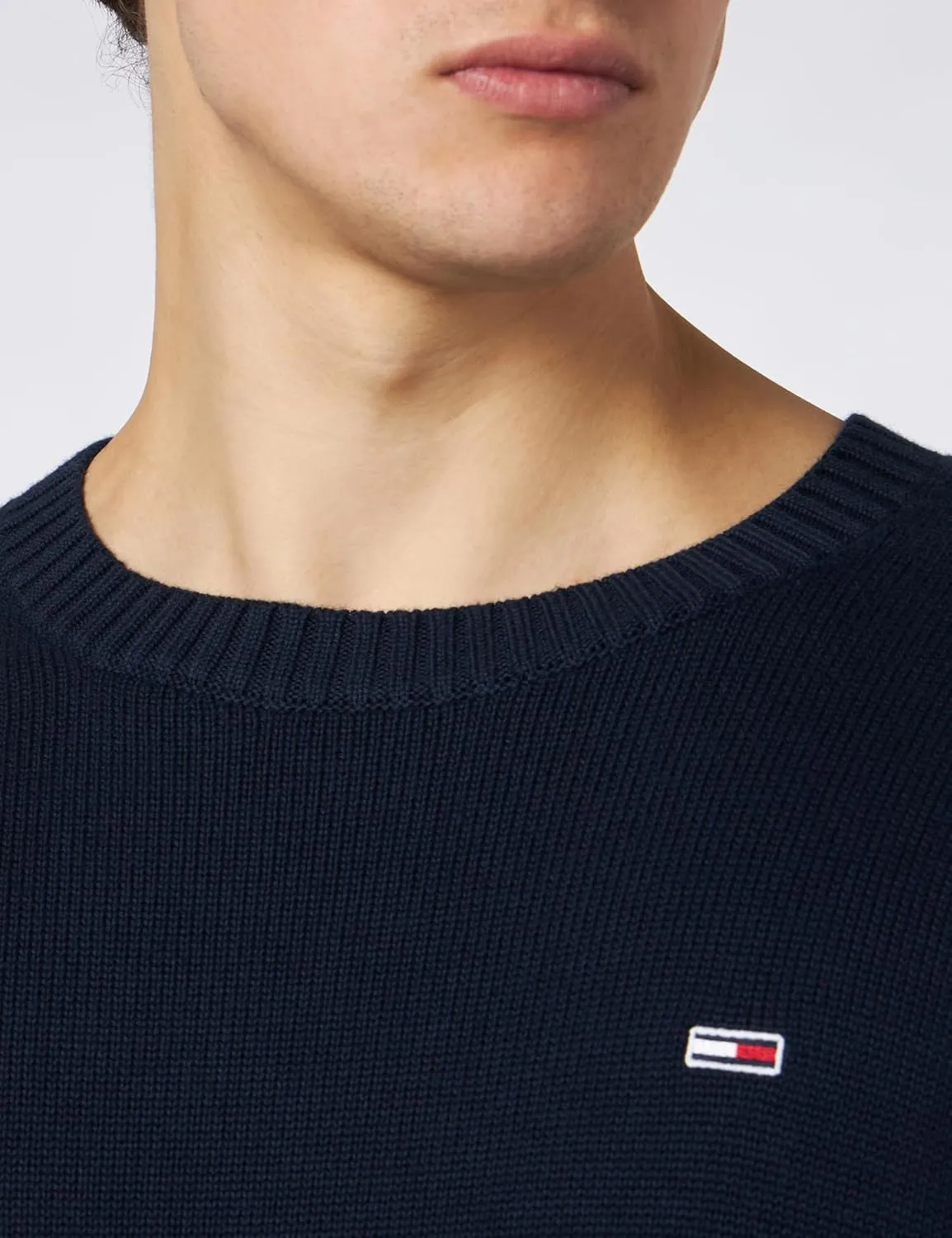 Tommy Jeans Men's Slim Fit Crew Neck Sweater Knitted Sweater