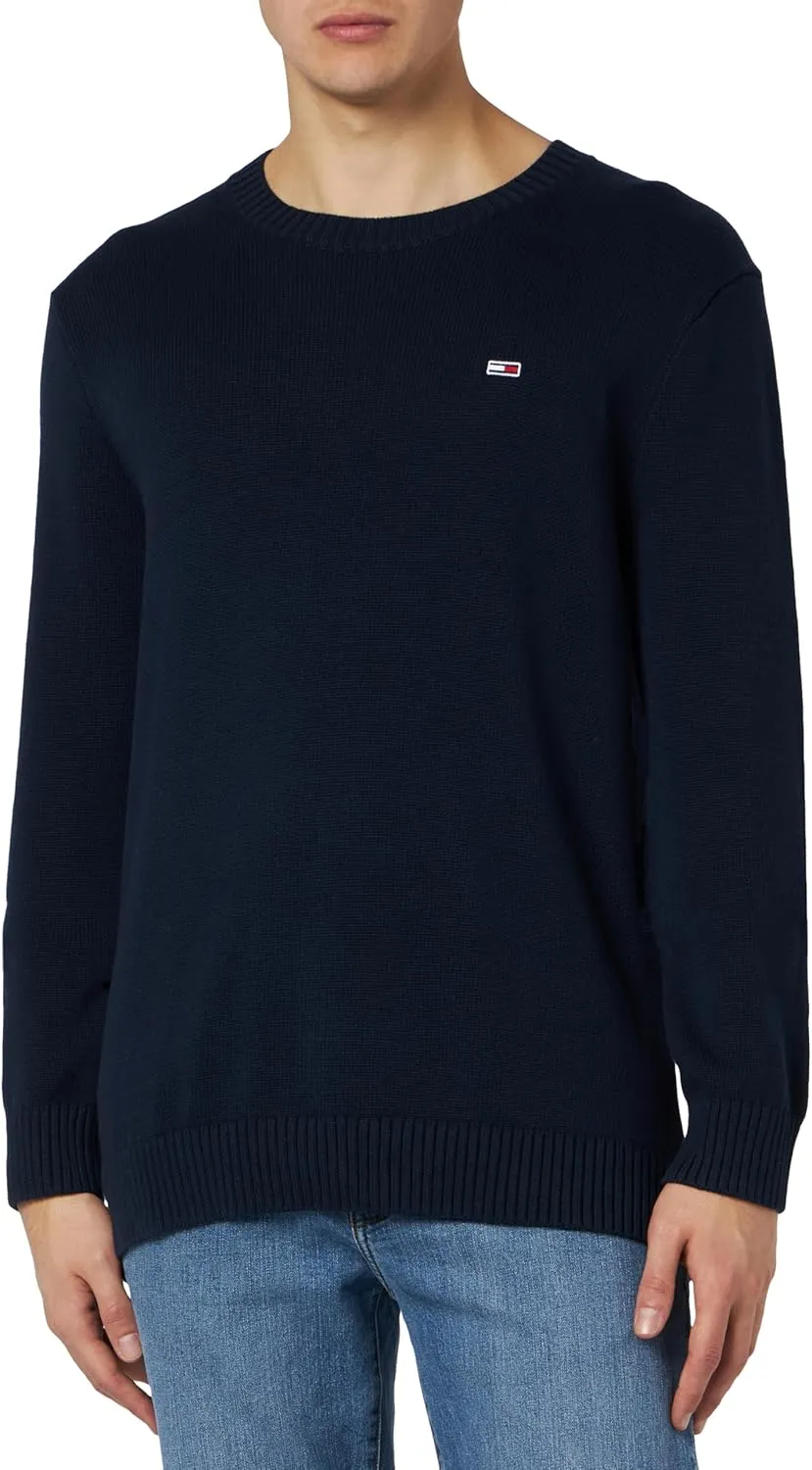 Tommy Jeans Men's Slim Fit Crew Neck Sweater Knitted Sweater