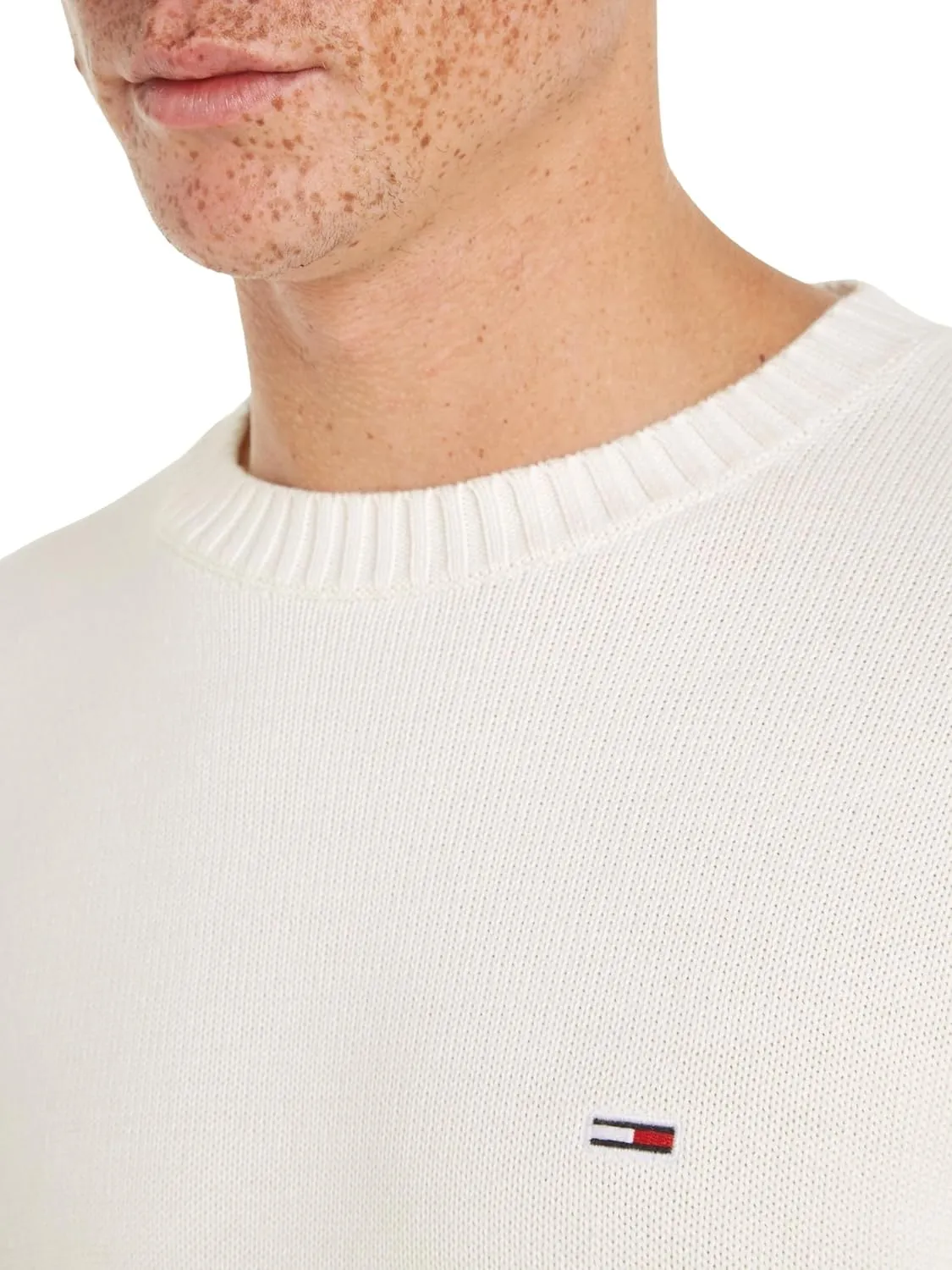 Tommy Jeans Men's Slim Fit Crew Neck Sweater Knitted Sweater
