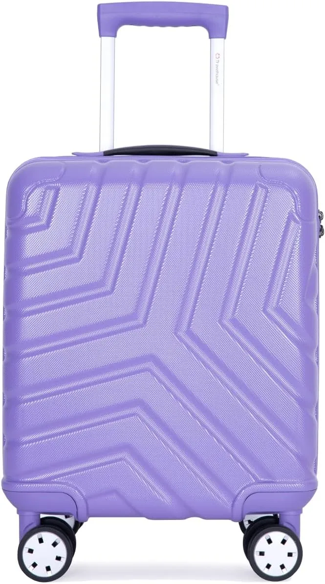 Travelhouse 16 Inch Carry On Luggage Airline Approved,Hardshell Small Carry Suitcases with 360 Spinner Wheels, Rolling Suitcase with TSA Approved