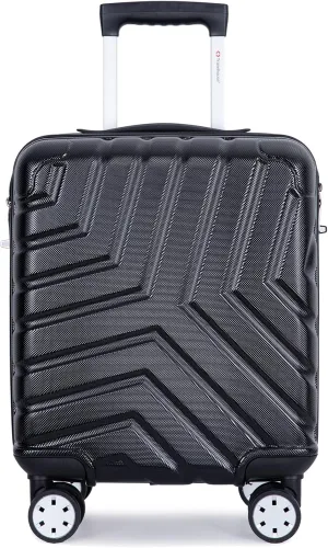 Travelhouse 16 Inch Carry On Luggage Airline Approved,Hardshell Small Carry Suitcases with 360 Spinner Wheels, Rolling Suitcase with TSA Approved