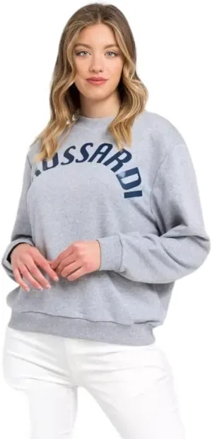 Trussardi Gray Cotton Women Women's Sweater