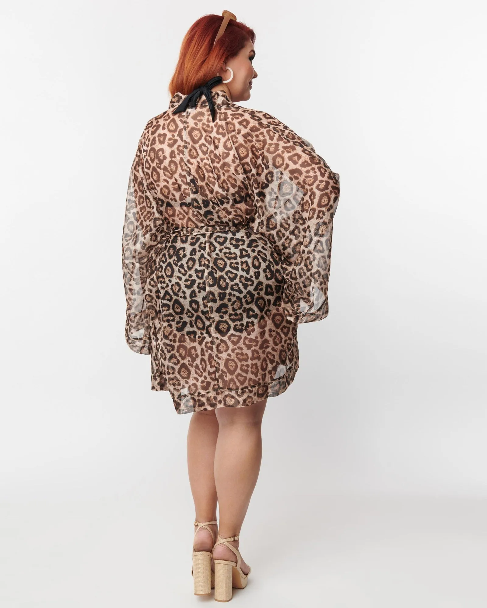 Unique Vintage 1970s Brown Leopard Coverup | Brown, Leopard