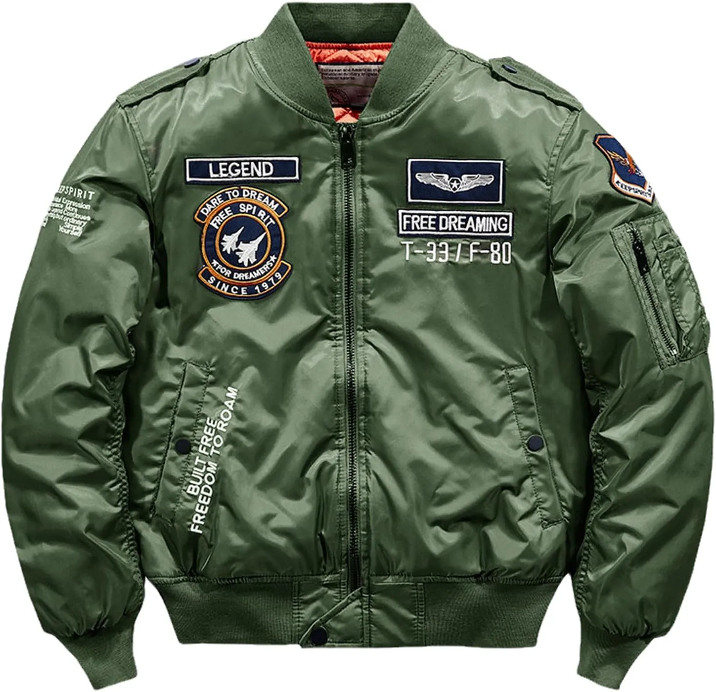 USTZFTBCL Ma-1 Autumn Winter Bomber Jacket Men Military Thick Windbreaker Pilot Jackets Male Streetwear Multi-Pocket Coat