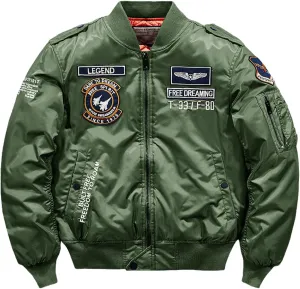 USTZFTBCL Ma-1 Autumn Winter Bomber Jacket Men Military Thick Windbreaker Pilot Jackets Male Streetwear Multi-Pocket Coat