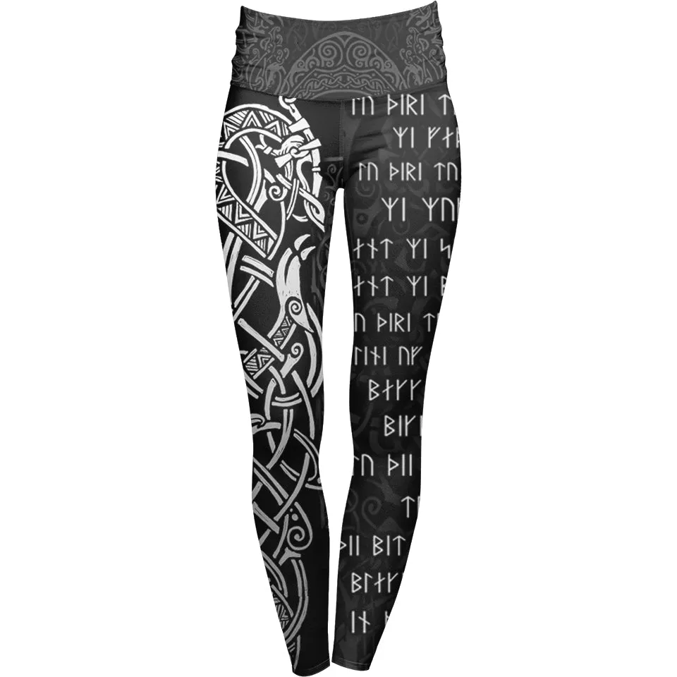 Viking Prayer High Waisted Leggings