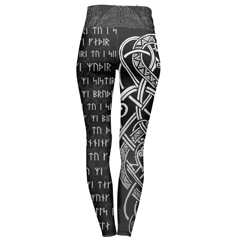 Viking Prayer High Waisted Leggings