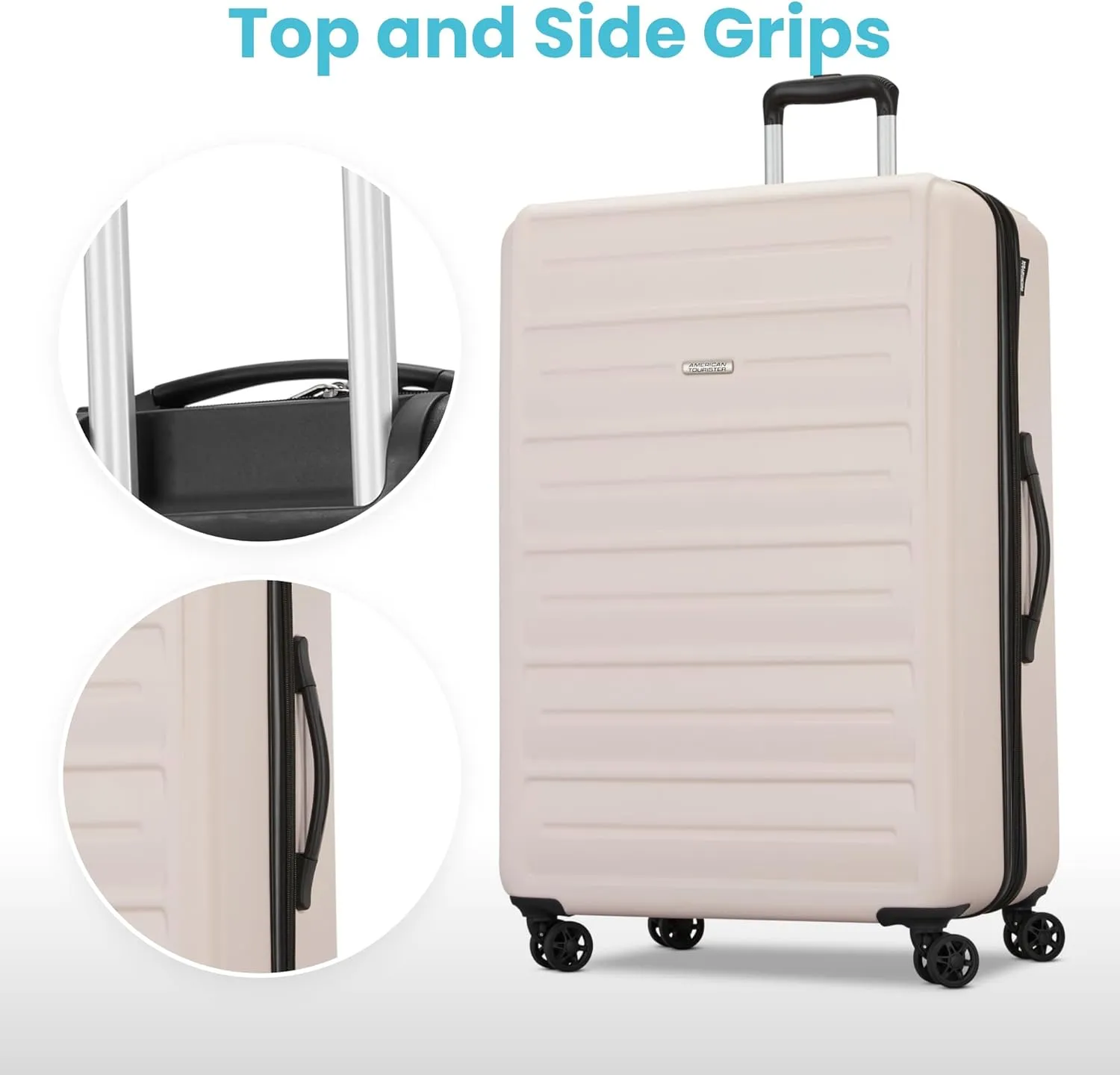 Westridge Hardshell Luggage Set - 3 Piece Set - 20" Carry-On, 24 & 28 Checked Luggage Set with 360 Spinner Wheels - Expandable Suitcases for Extended Travel - Durable ABS Shell - Light Pink
