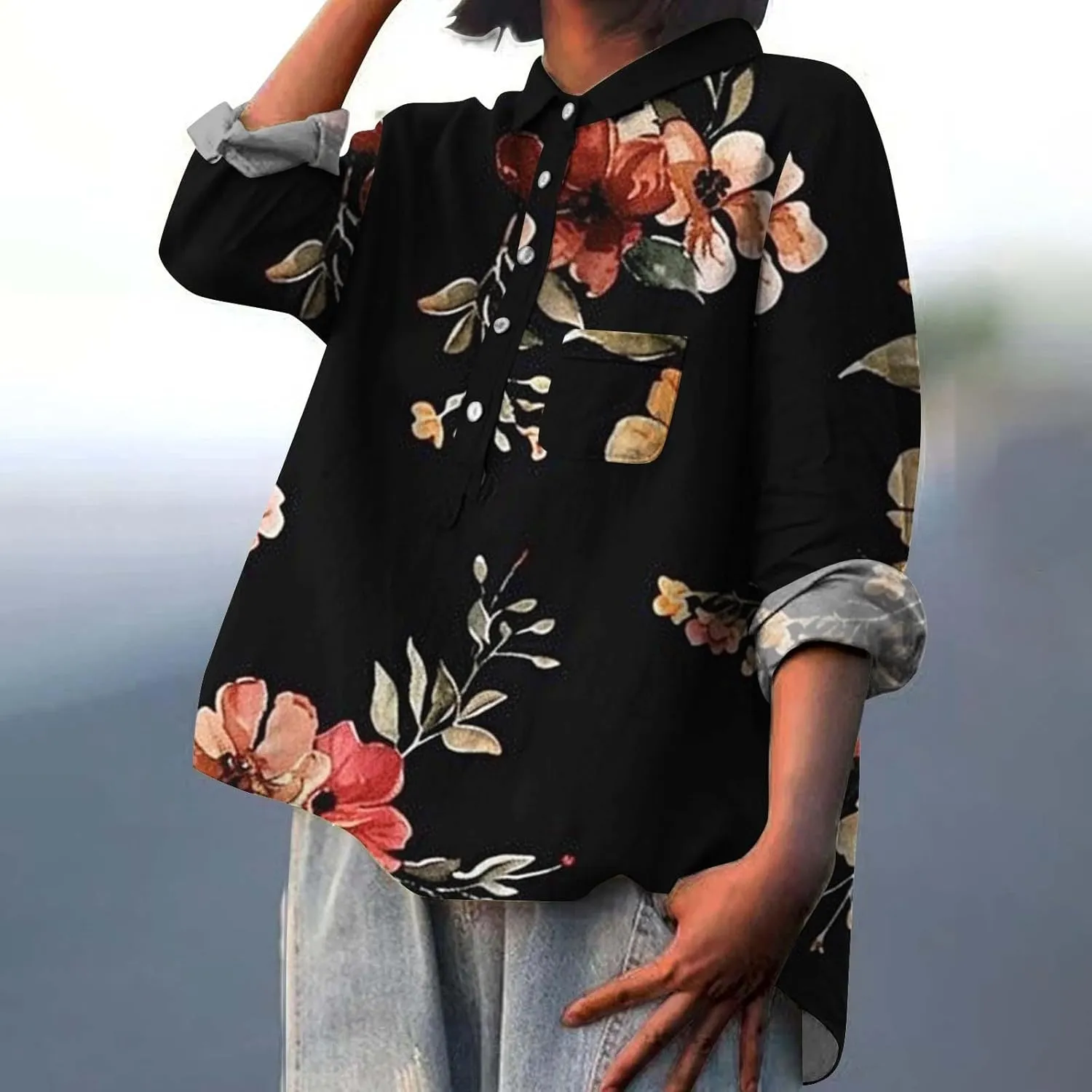 White Linen Tank Top Woman Linen Beach Shirt Women's Tops Long Sleeve Dress