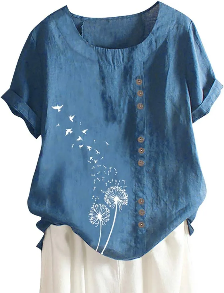 White Mens Linen Shirt Womens Shirts Trendy Short Sleeve Shirts for Women Trendy Dressy Casual