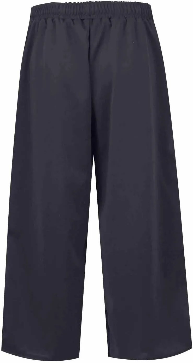 Wide Leg Capris for Women Baggy 2024 High Waisted Drawstring Sweatpants Casual Split Hem Athletic Pants with Pocket
