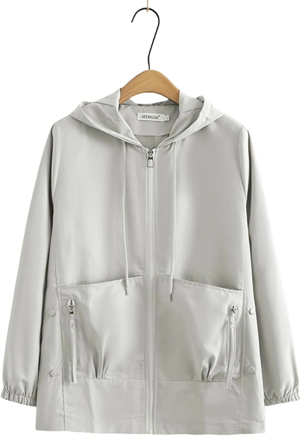 Windbreaker Jackets Women 2024 Winter Lightweight Hooded Trench Coat Sport Outdoor Hooded Raincoats Windproof Outerwear