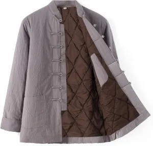 Winter Tang Suit Jackets Cotton Padded Coats Men Warm Tai Chi Uniform Chinese Jacket