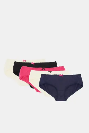 Women Assorted Basic Boyleg Brief Set (Pack Of 5)