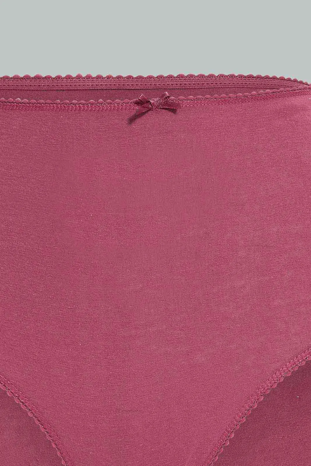 Women Assorted Plain Full Brief (Pack of 5)