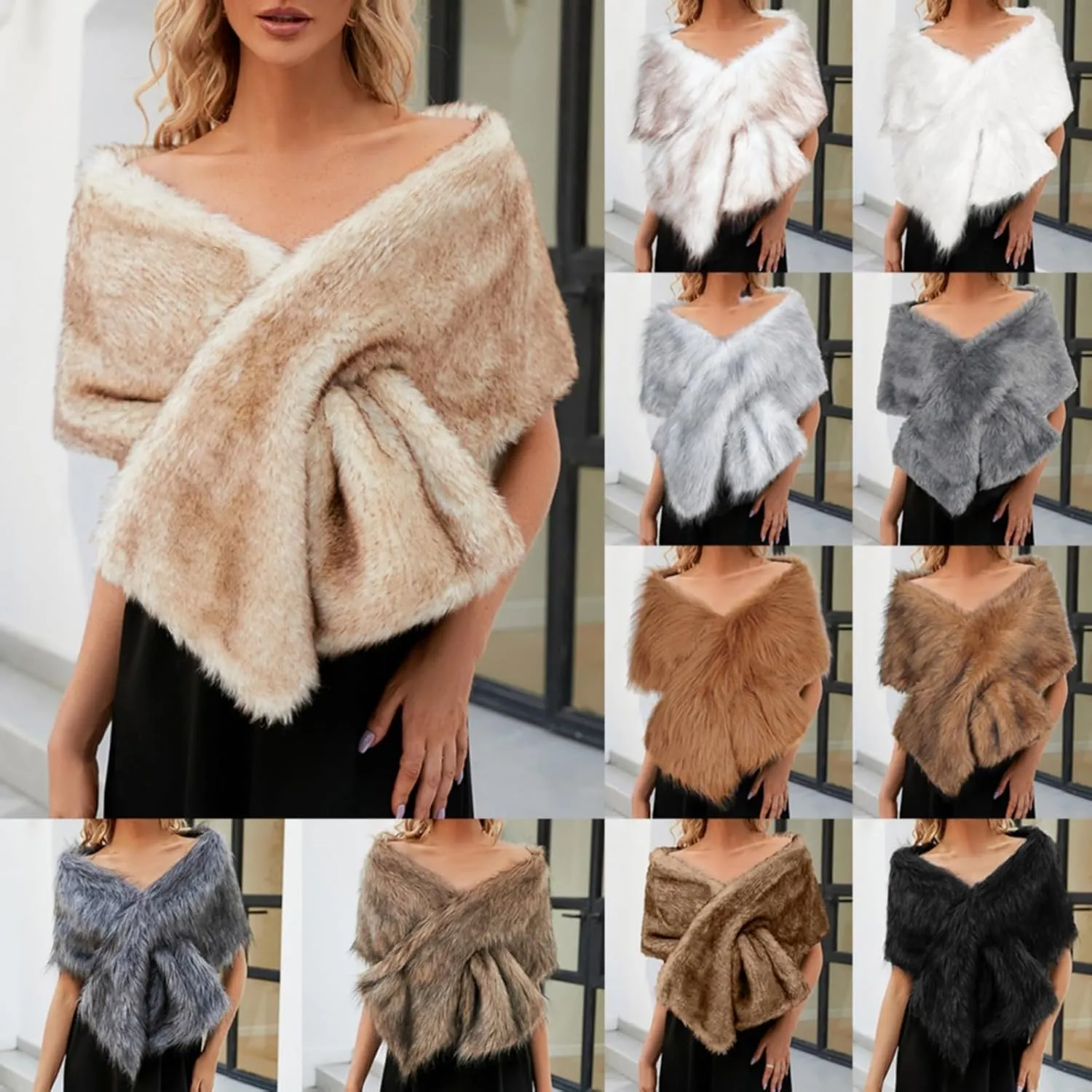Women Poncho Cape Warm Sweater Versatile Fringe Shawl Wrap Scarf Lightweight Elegant Blanket Cape Cardigan