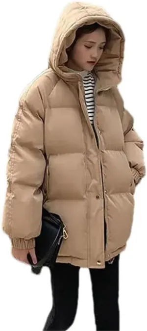 Women Short Jacket Winter Thick Hooded Cotton Padded Coats Female Loose Puffer Parkas