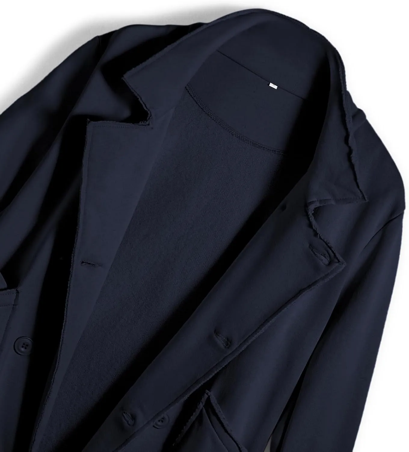 Women Warm Pea Coat Notched Lapel Neck Cropped Double Breasted Button Down Trench Overcoat Jackets with Pockets