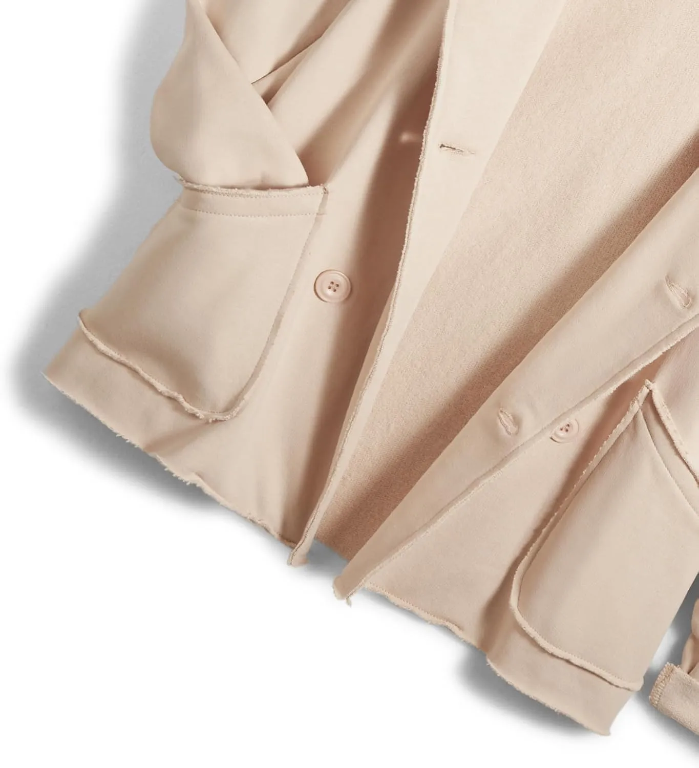 Women Warm Pea Coat Notched Lapel Neck Cropped Double Breasted Button Down Trench Overcoat Jackets with Pockets