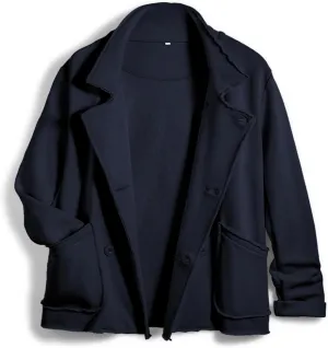 Women Warm Pea Coat Notched Lapel Neck Cropped Double Breasted Button Down Trench Overcoat Jackets with Pockets
