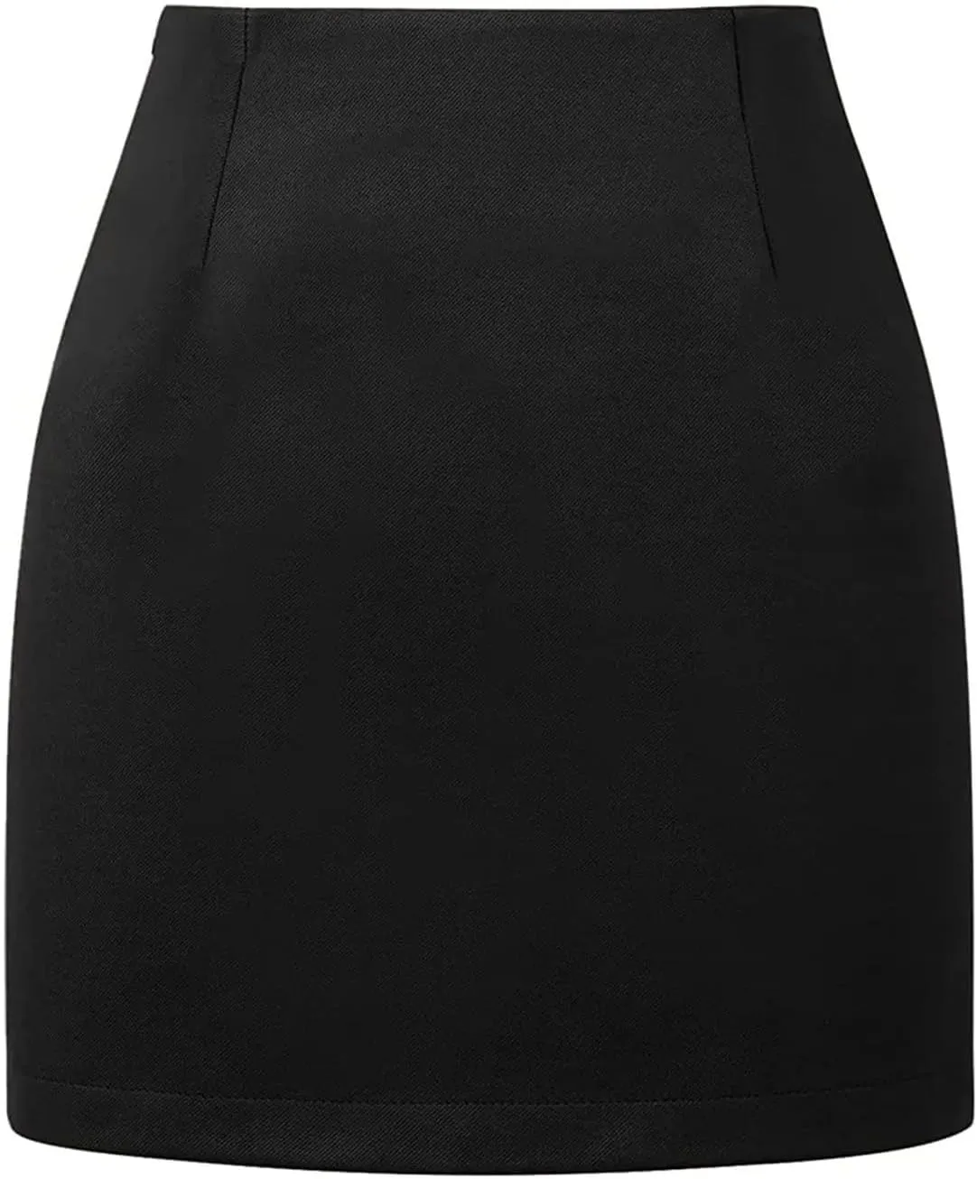 Women Wool Plaid Mini Skirt High Waist Vintage Office Lady Slim Short Pencil Skirts