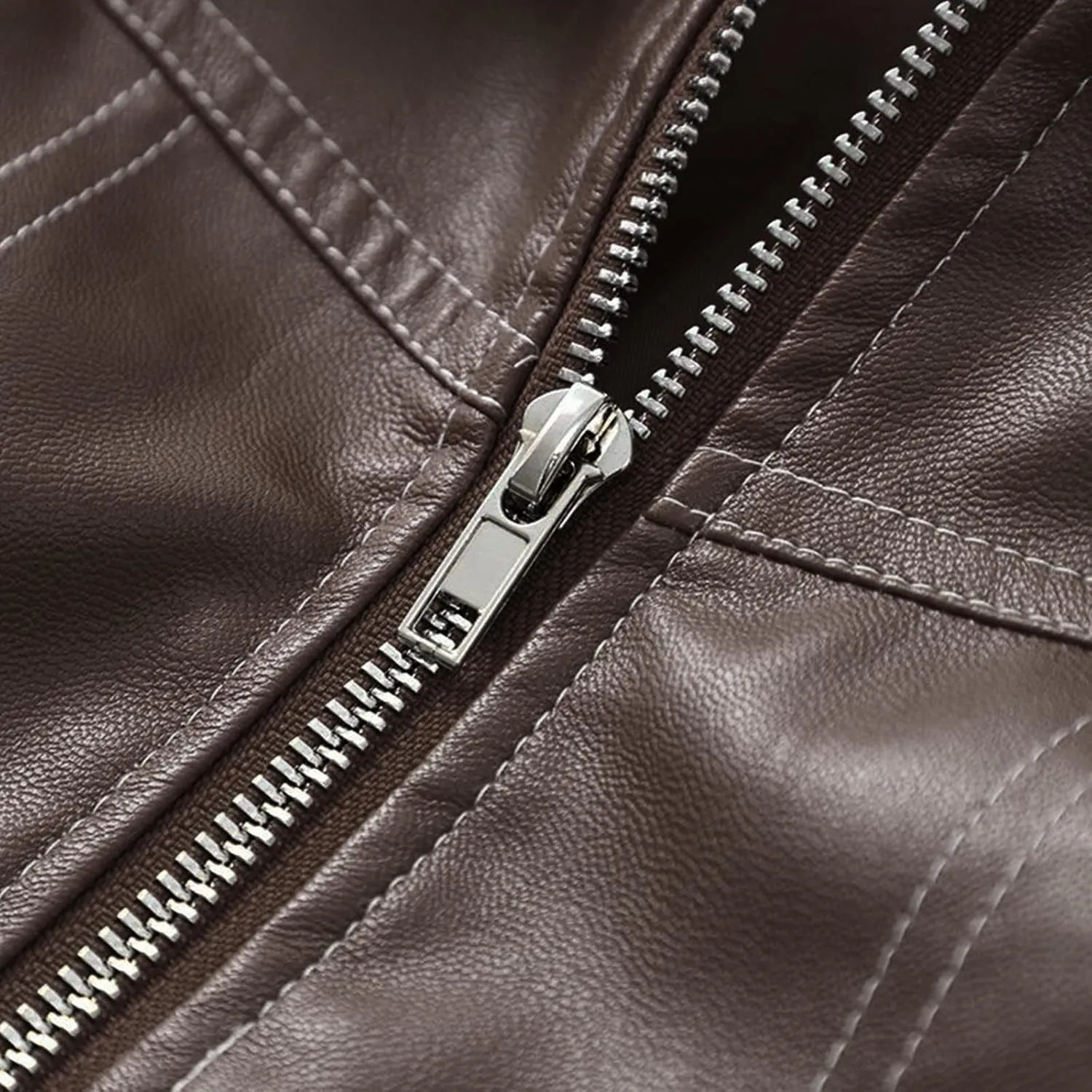 Women Zip Up Faux Leather Jacket 2024 Fall Outfits Motorcycle Bomber Jackets Casual Outerwear Fashion Leather Coat