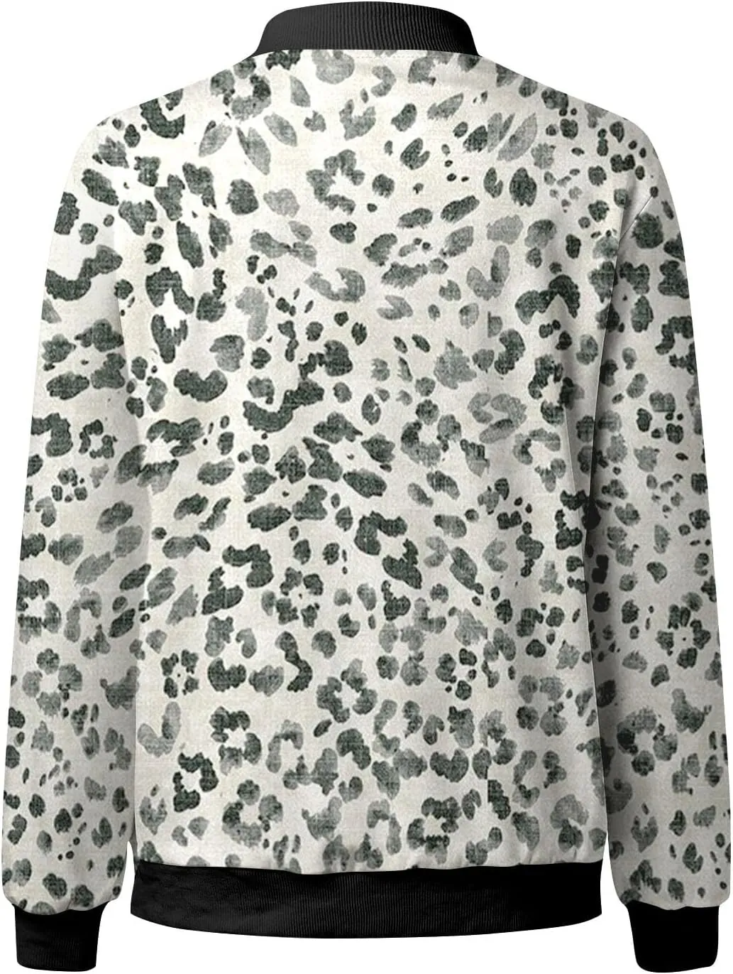 Womens Casual Floral Zip Up Bomber Jacket Coat Stand Collar Fall Spring Lightweight Short Outwear Jackets for Women