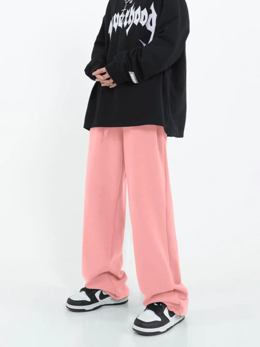 Women's Casual Wide Leg Sweatpants Loose Yoga Pants Comfy Lounge Jogger Baggy Sweatpants with Pockets