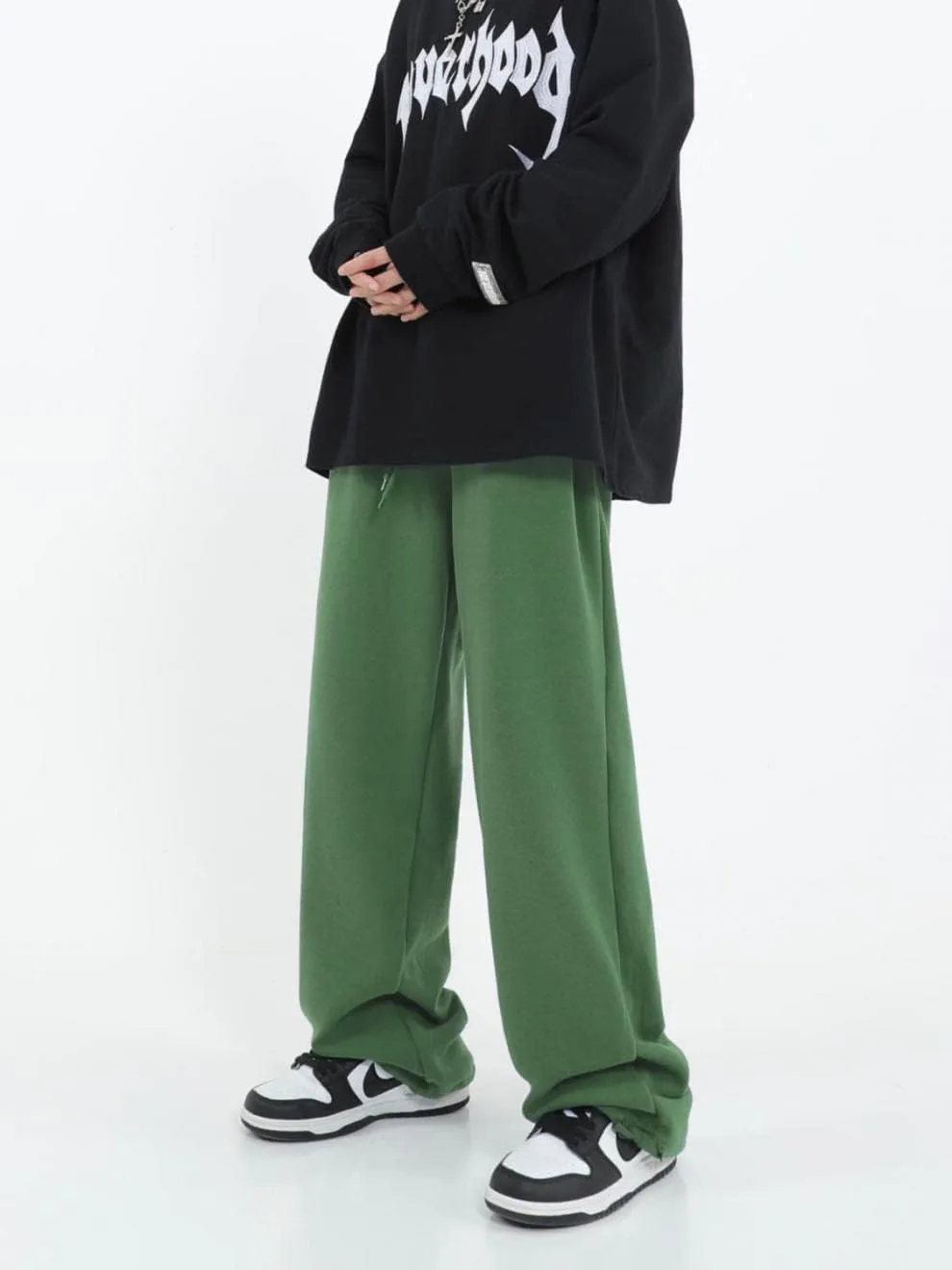 Women's Casual Wide Leg Sweatpants Loose Yoga Pants Comfy Lounge Jogger Baggy Sweatpants with Pockets