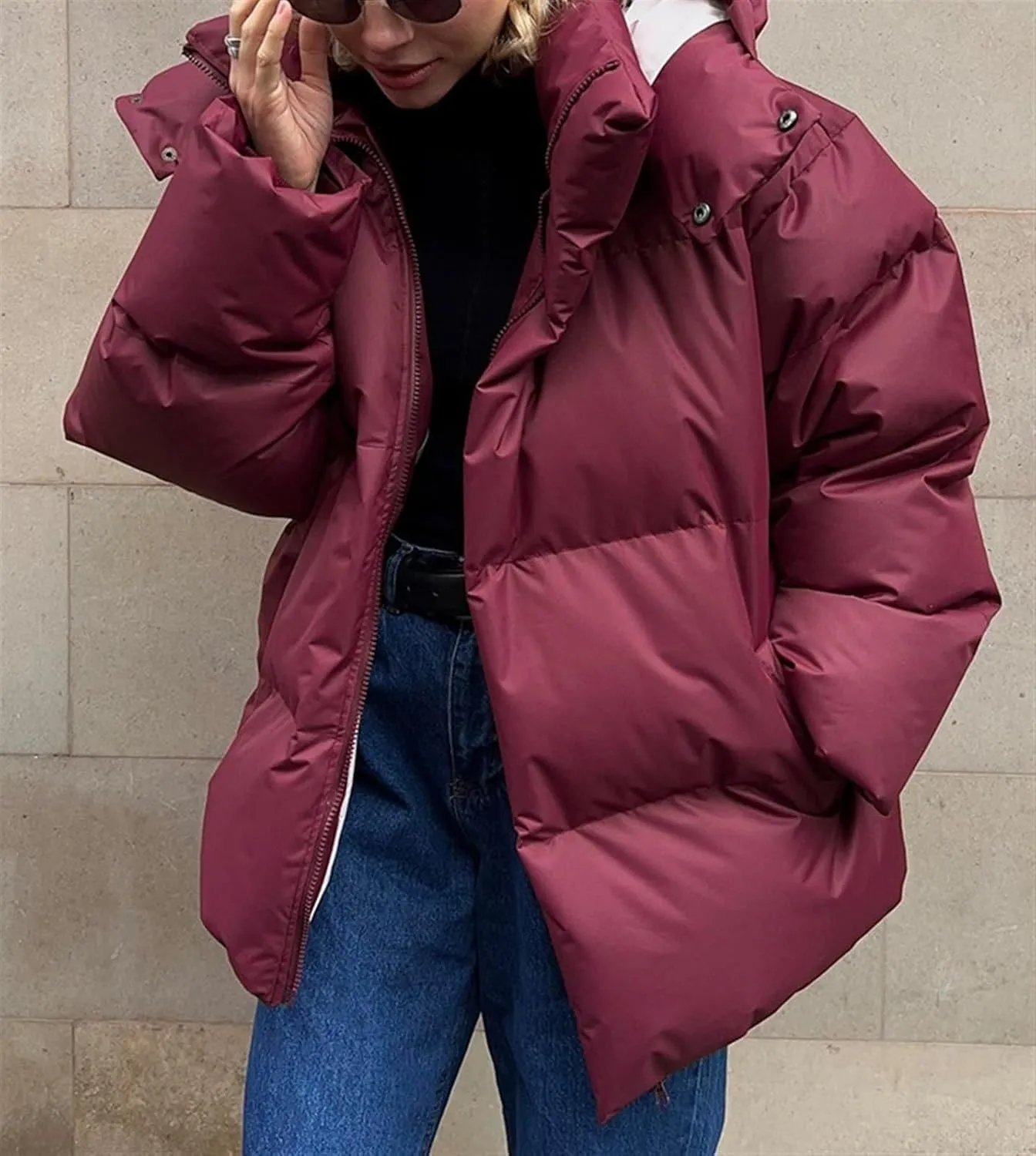 Women's Cotton Padded Jacket Coat Autumn And Winter Jacket Loose Cotton Padded Jacket Loose Coat Top