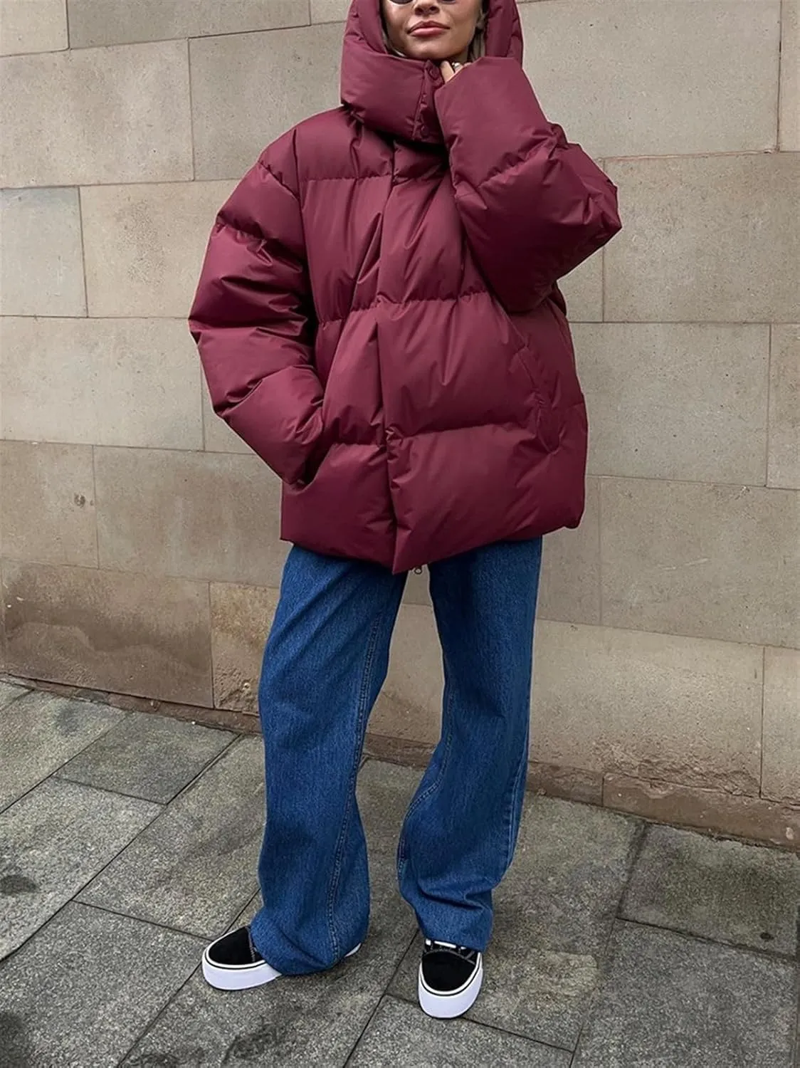 Women's Cotton Padded Jacket Coat Autumn And Winter Jacket Loose Cotton Padded Jacket Loose Coat Top