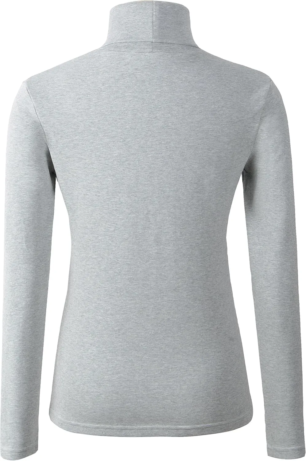 Women's Cotton Turtleneck Top Basic Pullover Sweater