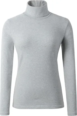 Women's Cotton Turtleneck Top Basic Pullover Sweater