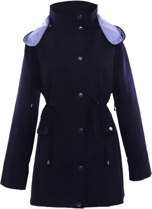 Women's Double Breasted Long Trench Coat 2024 Windproof Classic Lapel Windbreaker Jackets Stylish Loose Overcoat Outerwear