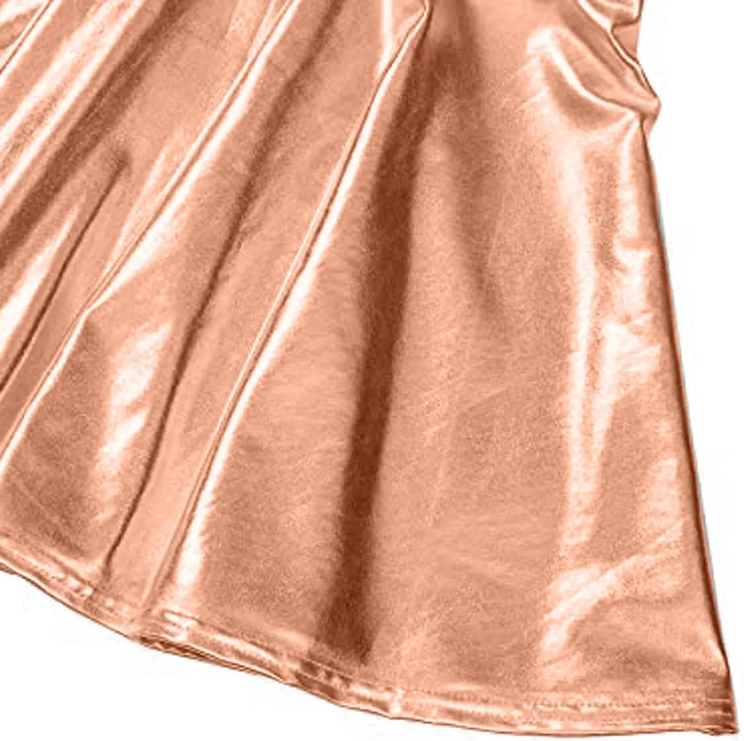 Womens Fashion High Waist Pleated Skirts Shiny Metallic Skater Skirt Sparkly Flared A Line Mini Skort Rave Party Outfit