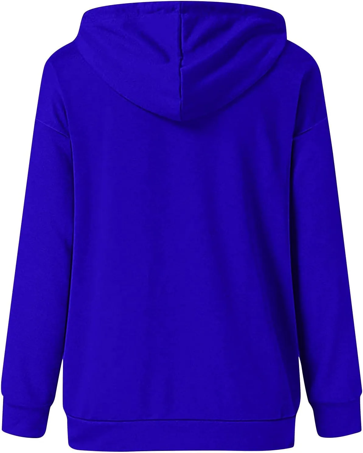 Womens Fashion Hoodies Long Sleeve Button Sweatshirts V Neck Drawstring Shirts Comfy Casual Plain Tops with Pockets