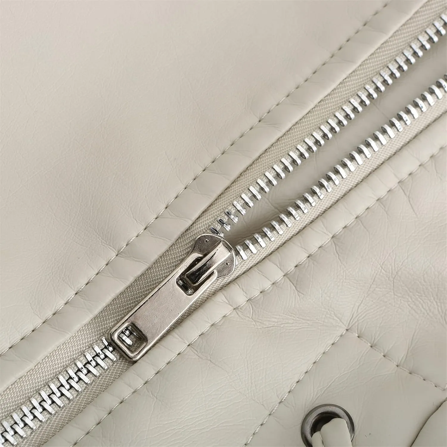 Womens Faux Leather Jacket Collar Zipper Stitching Solid Color Jacket Womens Coats De para Mujer Brown Jacket