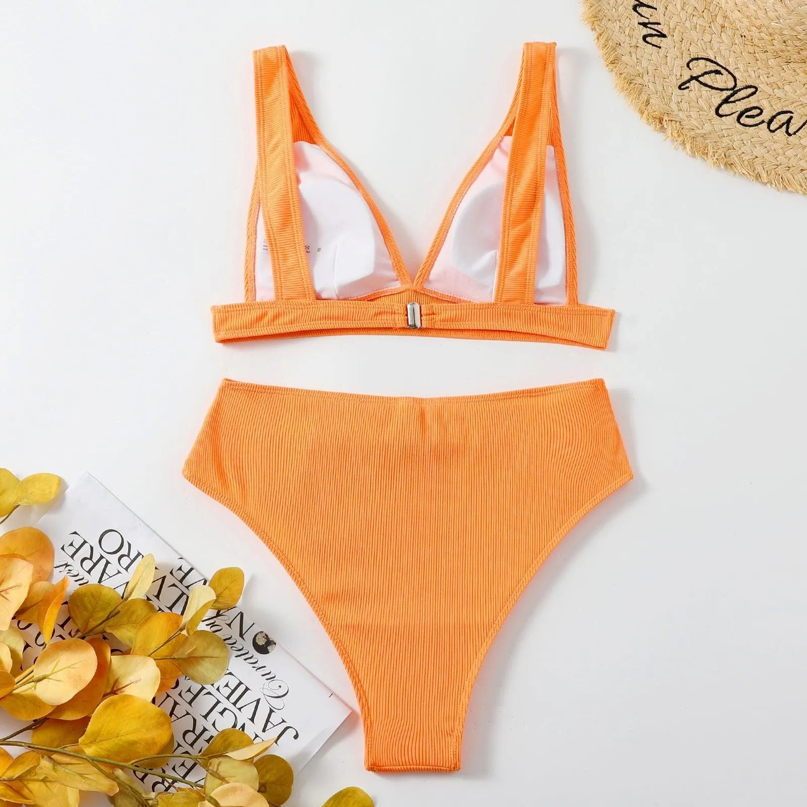 Women's GFIT High Waisted Bikini Set - Sporty Swimwear for Beach