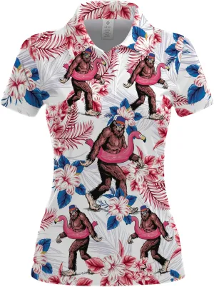 Womens Golf Shirts Funny Print Standout Design Polo Shirt for Women, Small, 1a-aop-wpol-61868