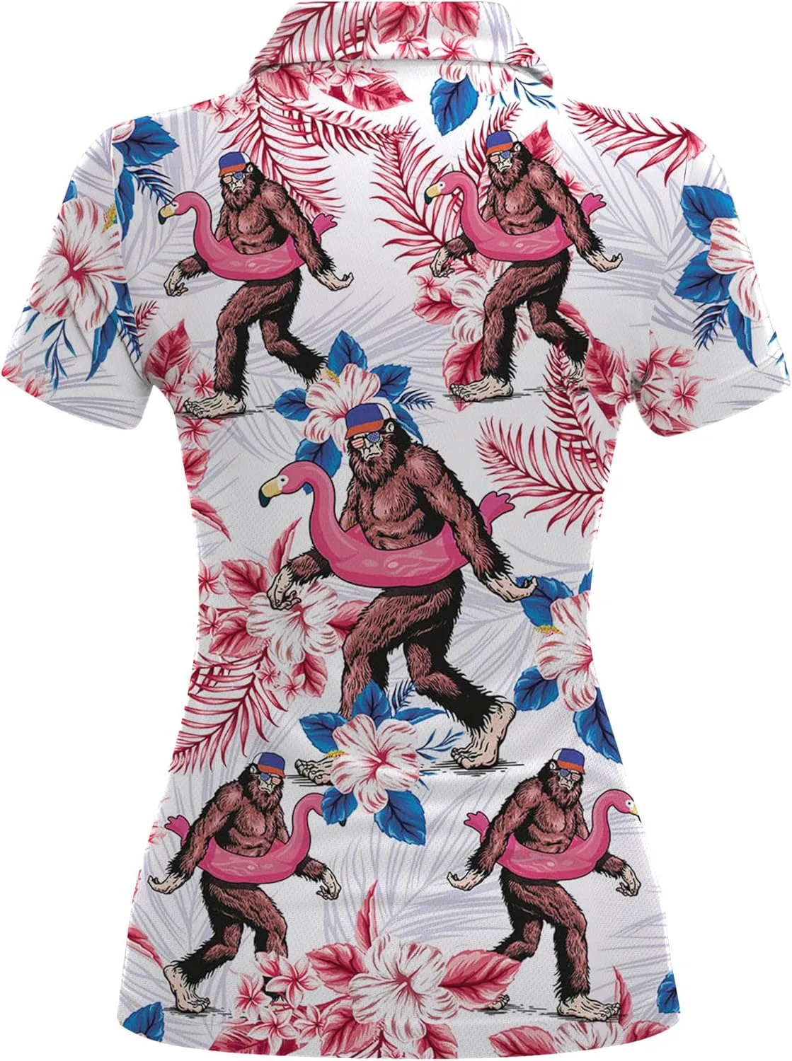 Womens Golf Shirts Funny Print Standout Design Polo Shirt for Women, Small, 1a-aop-wpol-61868