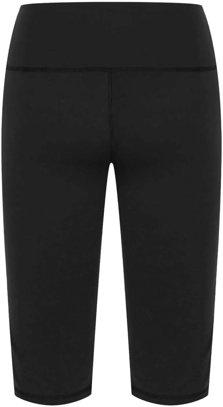 Women's Knee Length Leggings Ladies High Waisted Yoga Pants Summer Stretch Shorts Capris Trousers Cropped Pants