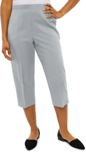 Womens Linen Pants Casual Summer High Waisted Cropped Wide Leg Pants Comfy Palazzo Beach Trousers