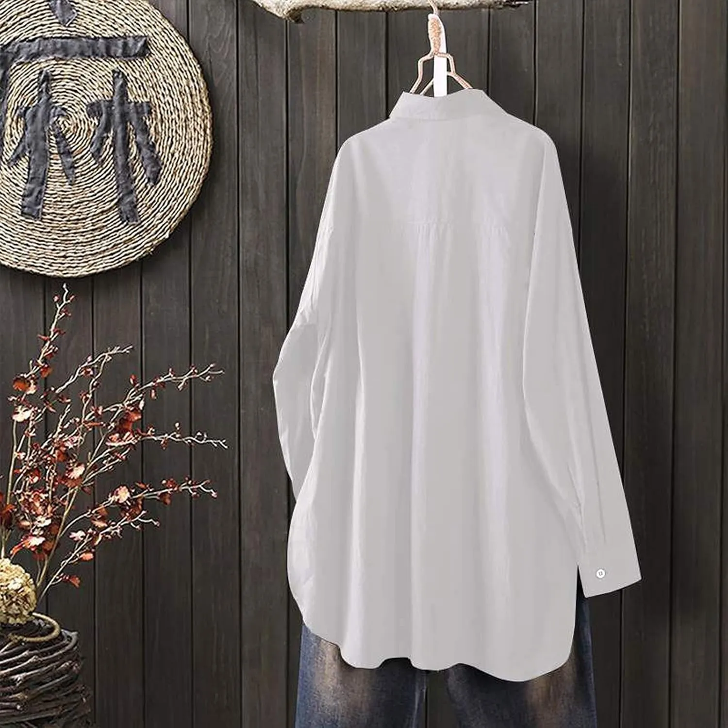 Women's Linen Tops Shirts for Women Dressy Casual Short Sleeve Black Shirt Womens Dressy Long Sleeve