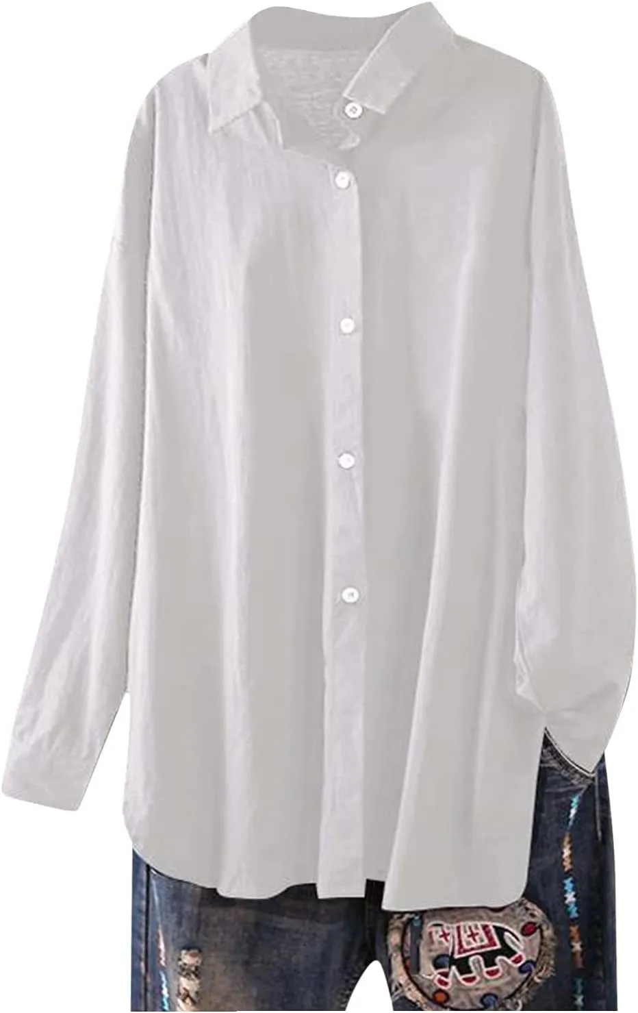 Women's Linen Tops Shirts for Women Dressy Casual Short Sleeve Black Shirt Womens Dressy Long Sleeve