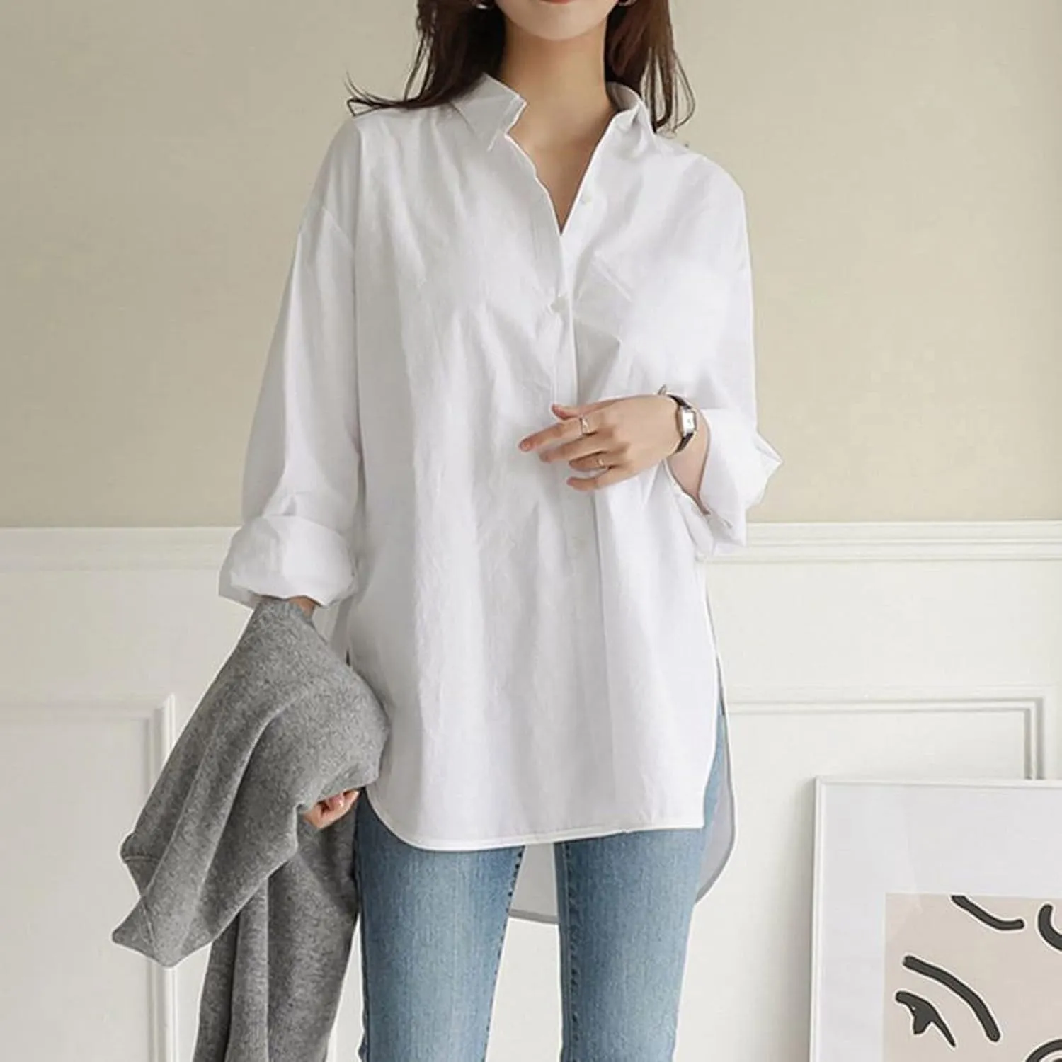 Women's Linen Tops Shirts for Women Dressy Casual Short Sleeve Black Shirt Womens Dressy Long Sleeve