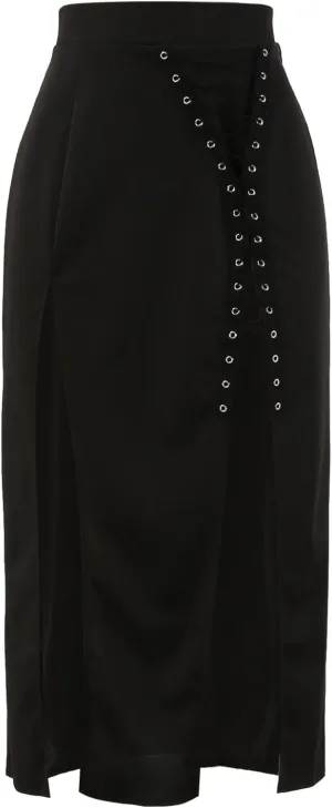 Womens Skirts Medieval Cosplay Punk Maxi Skirt Gothic Sexy Chain Matching Goth Skirts Steampunk Skirt