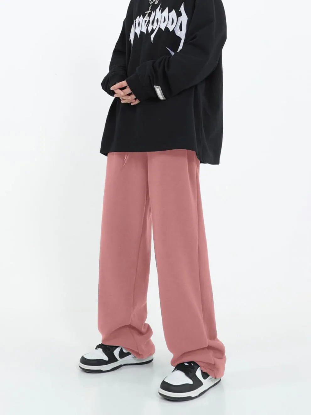 Womens Wide Leg Sweatpants Casual Loose Yoga Pants Comfy Lounge Joggers Baggy Sweatpants Pockets