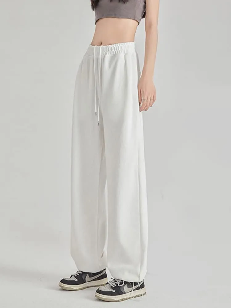 Womens Wide Leg Sweatpants Casual Loose Yoga Pants Comfy Lounge Joggers Baggy Sweatpants Pockets